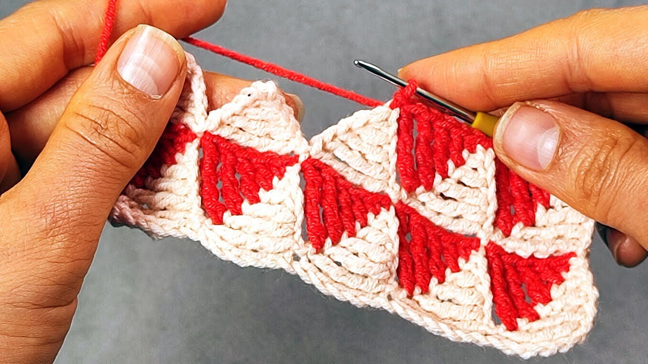 Two-Color Crochet Baby Blanket & Crochet Blanket Pattern | Colorful Crochet Scarf Pattern