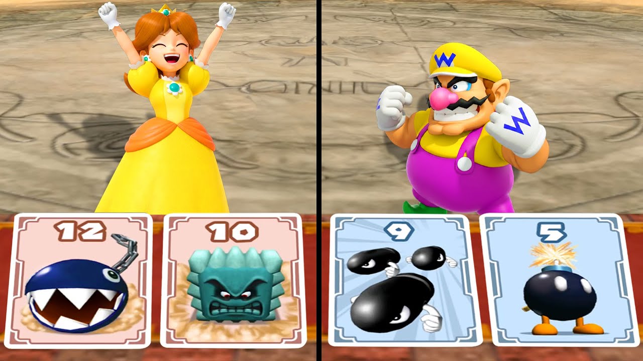 【マリオパーティ4+5+6+7+8】すべてのデュエルミニゲーム デイジー VS ワリオ 4K UHD (2160P)