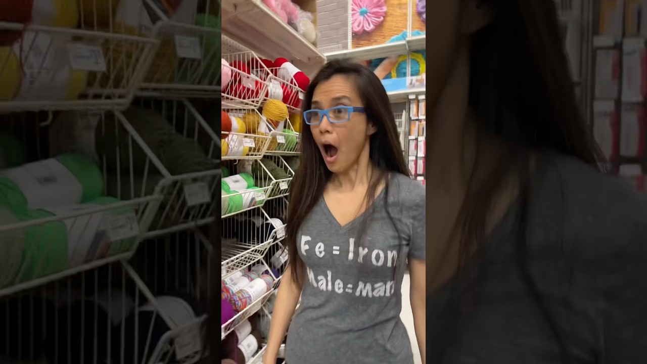 Mama was shocked at how much yarn I bought!! #crochet #yarn #craftstore