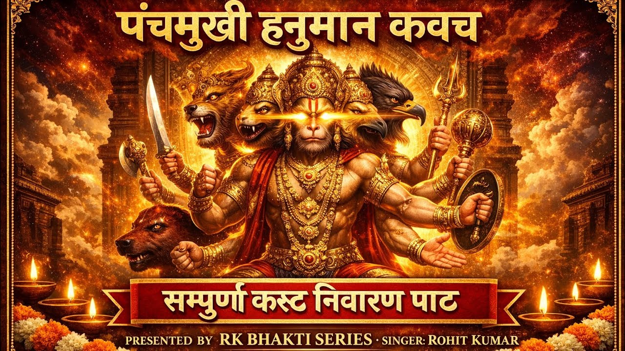 अत्यंत शक्तिशाली: पंचमुखी हनुमान कवच | Hanuman Kavach | Saturday Morning Bhajan 