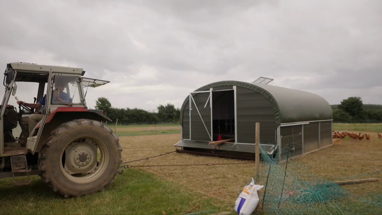 Potters Poultry 250 550 Mobile Hoop House 11 12 17
