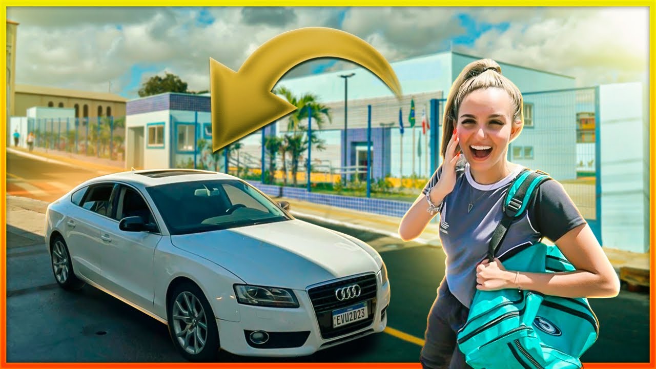BUSQUEI A LETÍCIA NA ESCOLA DE SURPRESA!! *audi a5 só o cano*
