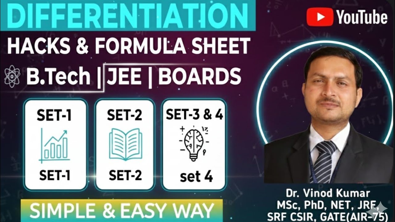 Differentiation 11th & 12th |All Formulae | Learn All Formulae with Tricks| differentiation class 12
