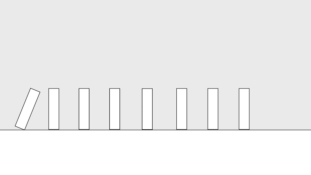 2D animation-Domino Effect