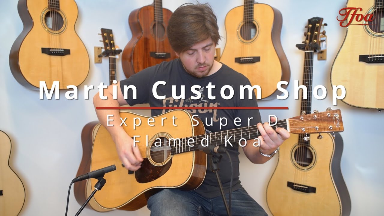 Martin Custom Shop Expert Super D Flamed Koa played by Rowdy Prins | Demo