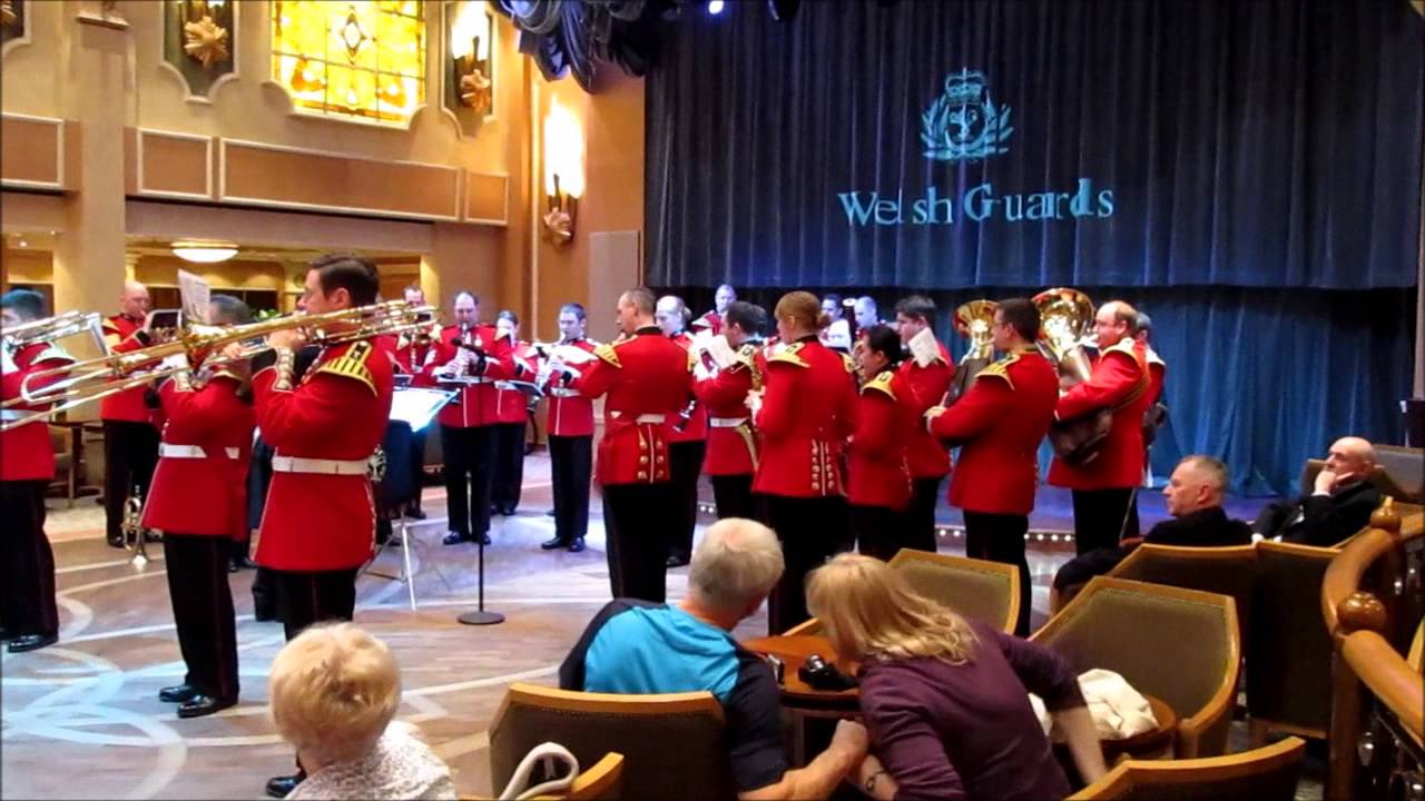 On Board Cunard's Queen Elizabeth ~ The Band of the Welsh Guards plays Cole Porter