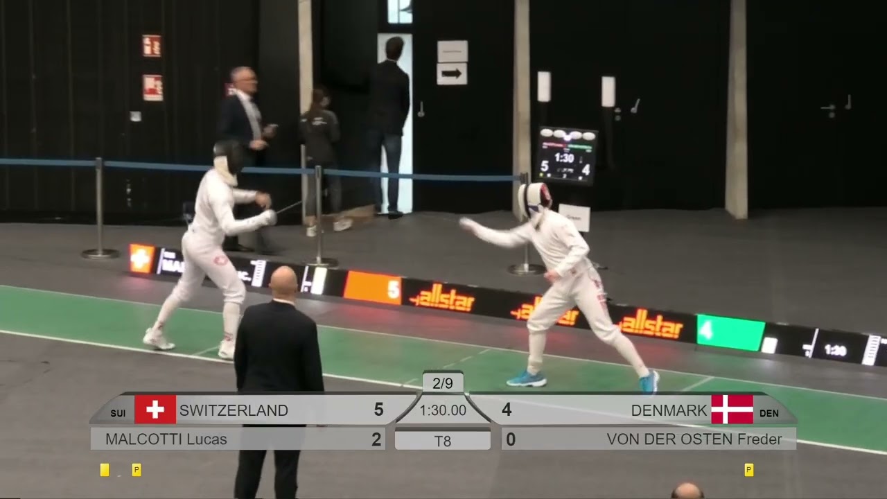 2025 Heidenheim CDE Mens Epee T8 Switzerland vs Denmark