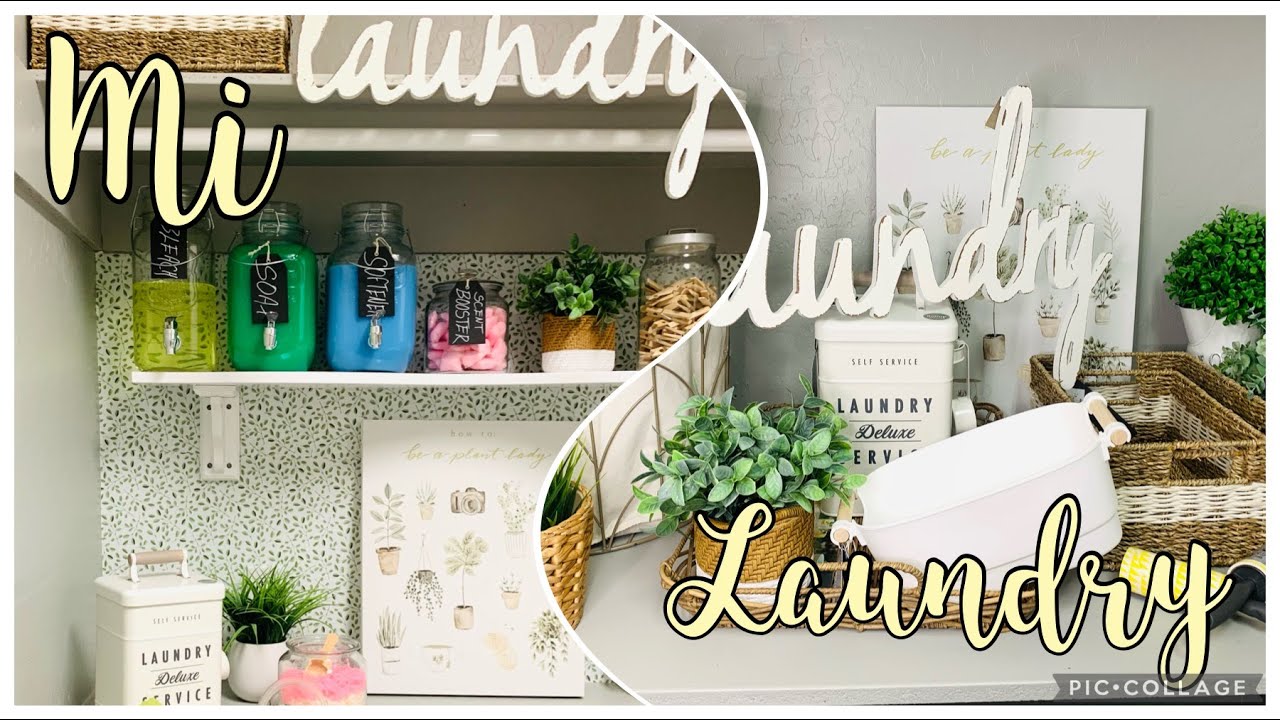 Decoración y organización de mi lavandería!