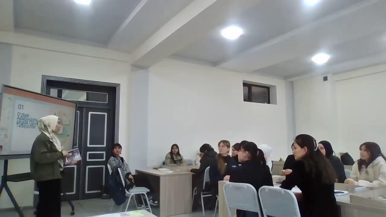 Tasheva E'tibor Baxtiyarovnaning ochiq darsi