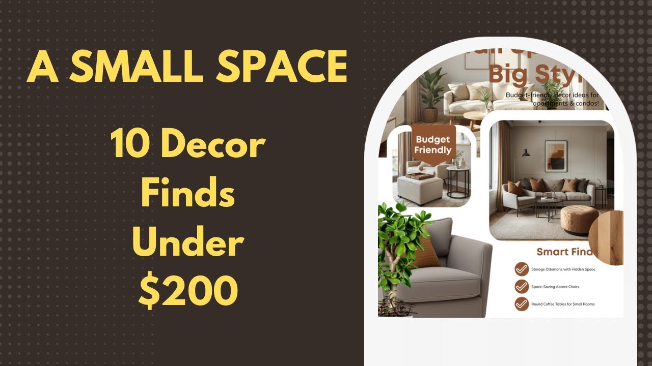 Best 10 Small Living Room Decor Finds Under $200 (Stylish + Space Saving)