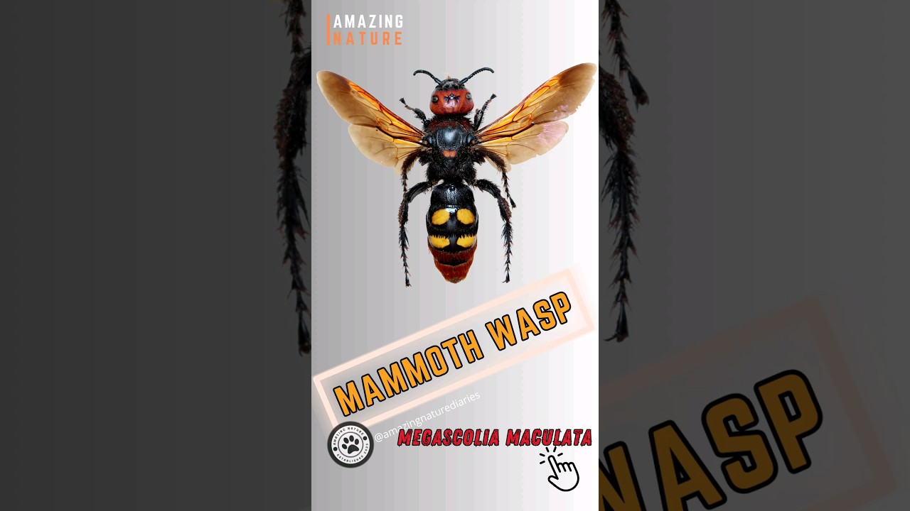 Mammoth Wasp 🐝 Nature's Secret Pollination Warriors