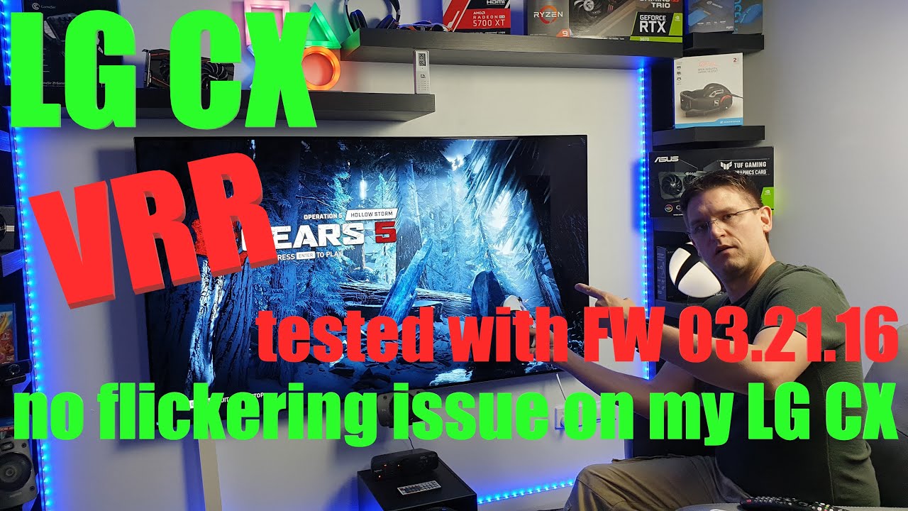LG CX Freesync VRR raised black / gamma issue tested. FW 03.21.16 / AMD 5950X / Nvidia 3070
