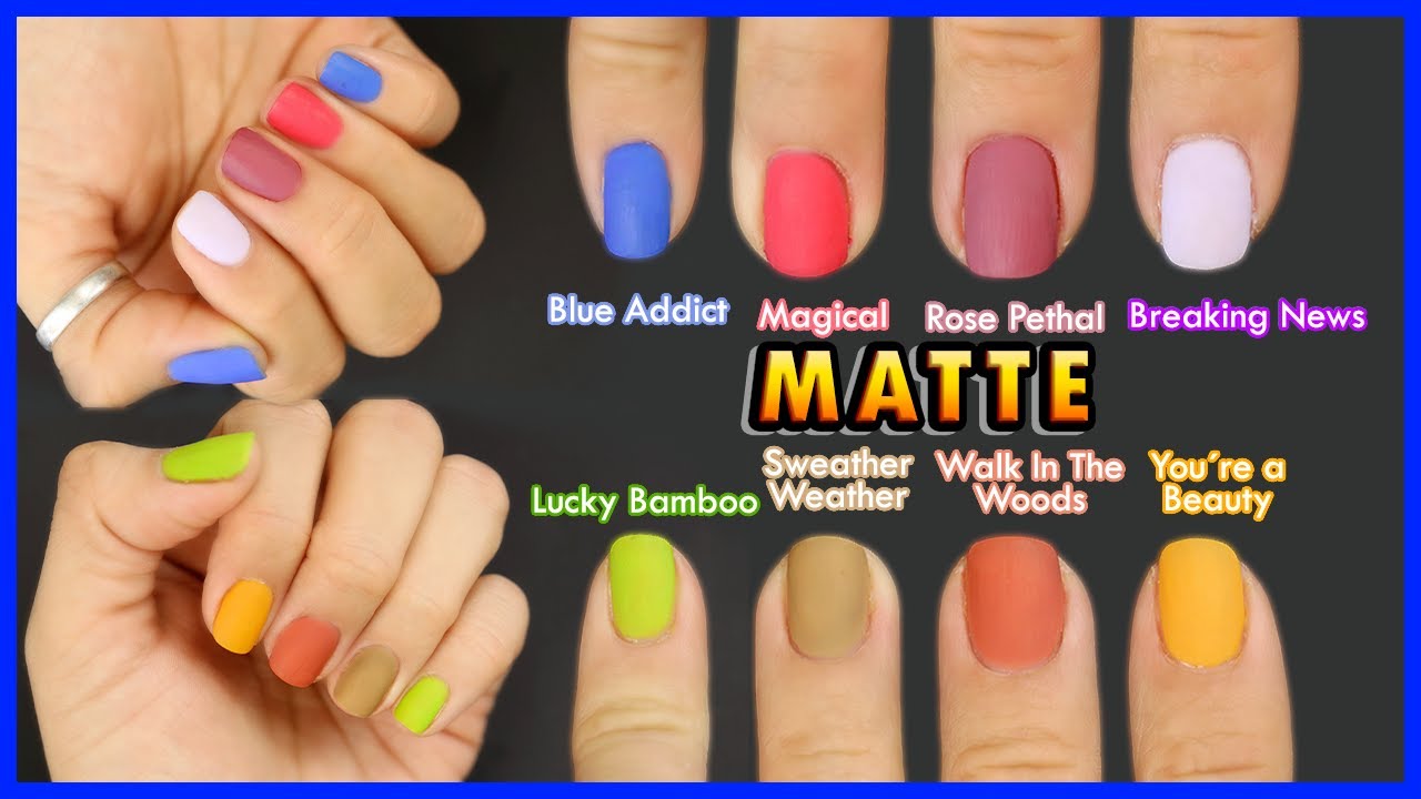 Esmaltes en GEL Nail Reserve Swatches en Matte