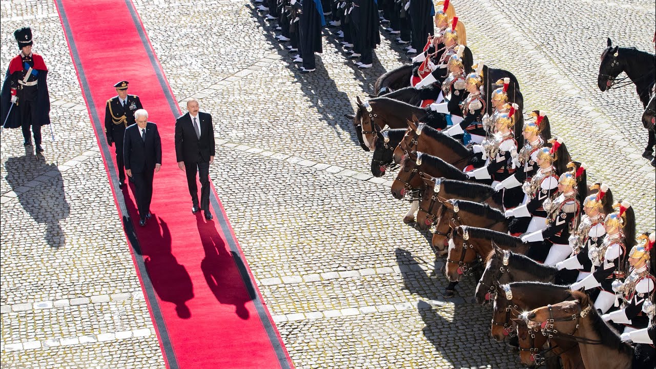 Il Presidente Mattarella riceve in visita di Stato S.E. ILHAM ALIYEV Presidente dell'Azerbaijan