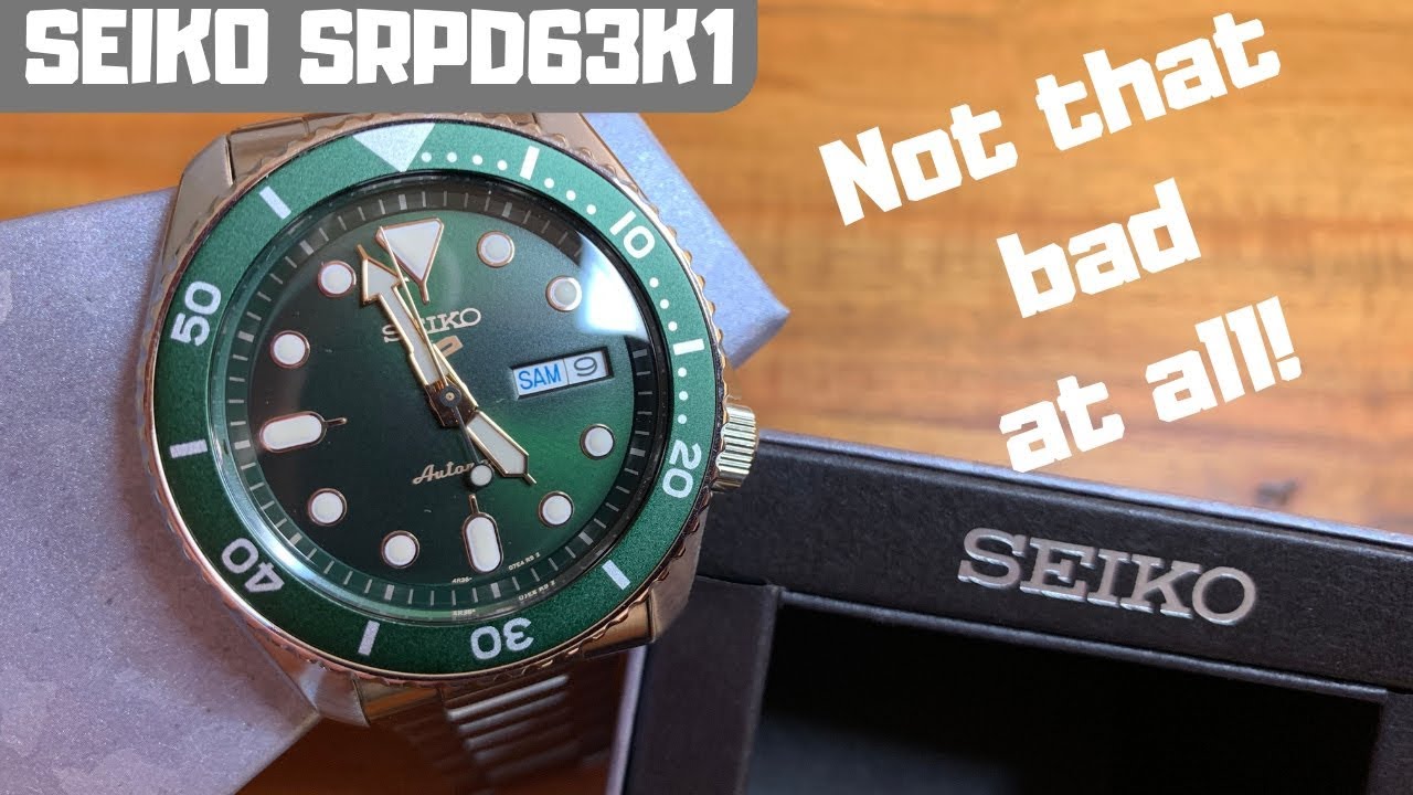 Новые часы Seiko 5 Sports — SRPD63K1 — распаковка и первые впечатления