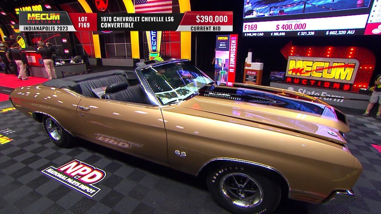 SOLD for $425,000 1970 Chevrolet Chevelle LS6 Convertible // Mecum Indy 2023
