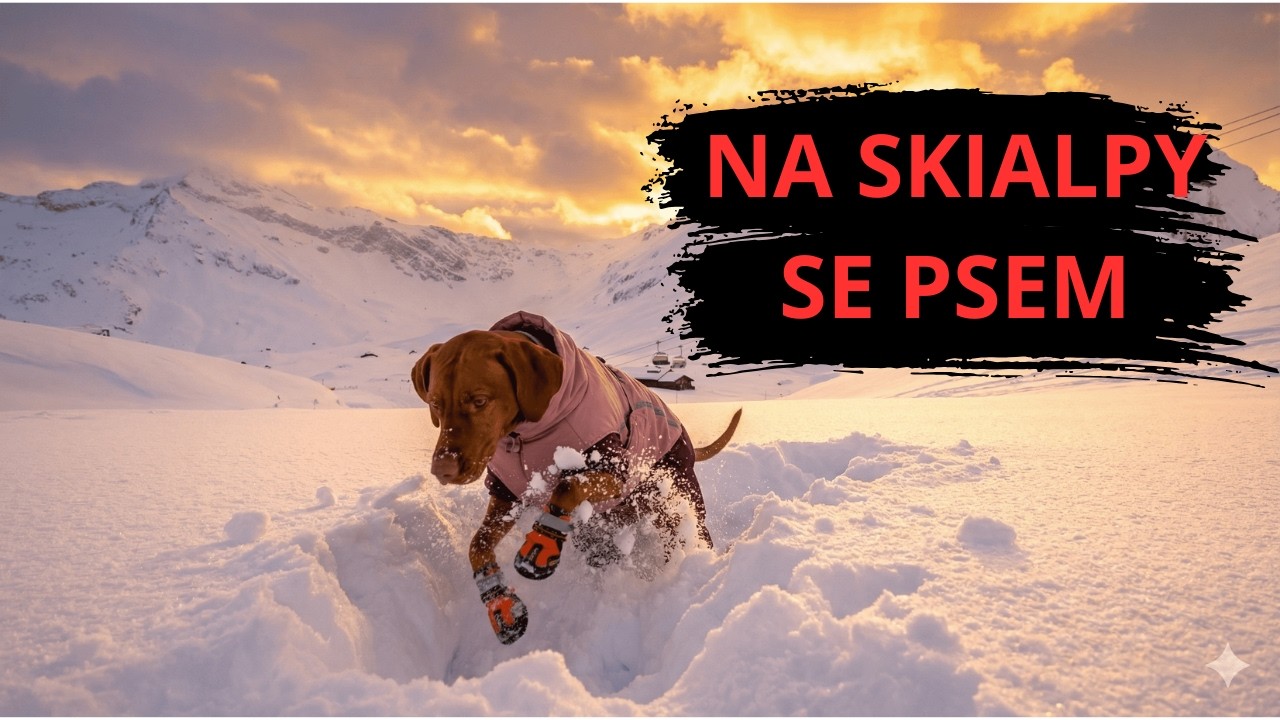 Skialpy se psem a šílený sjezd na sáních