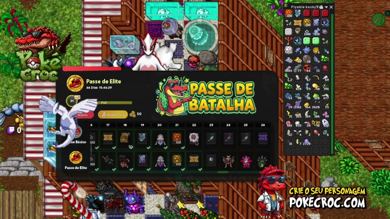Passe da batalha PokeCroc 2026