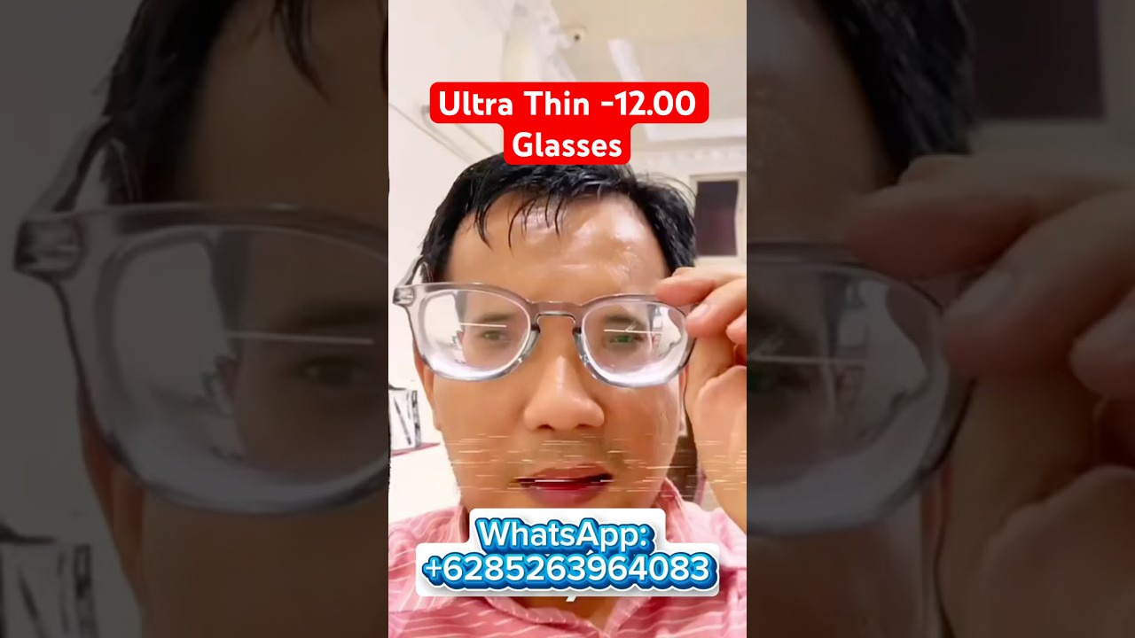 Ultra-Thin High Prescription Glasses! -12 Looks Like -4 🤯