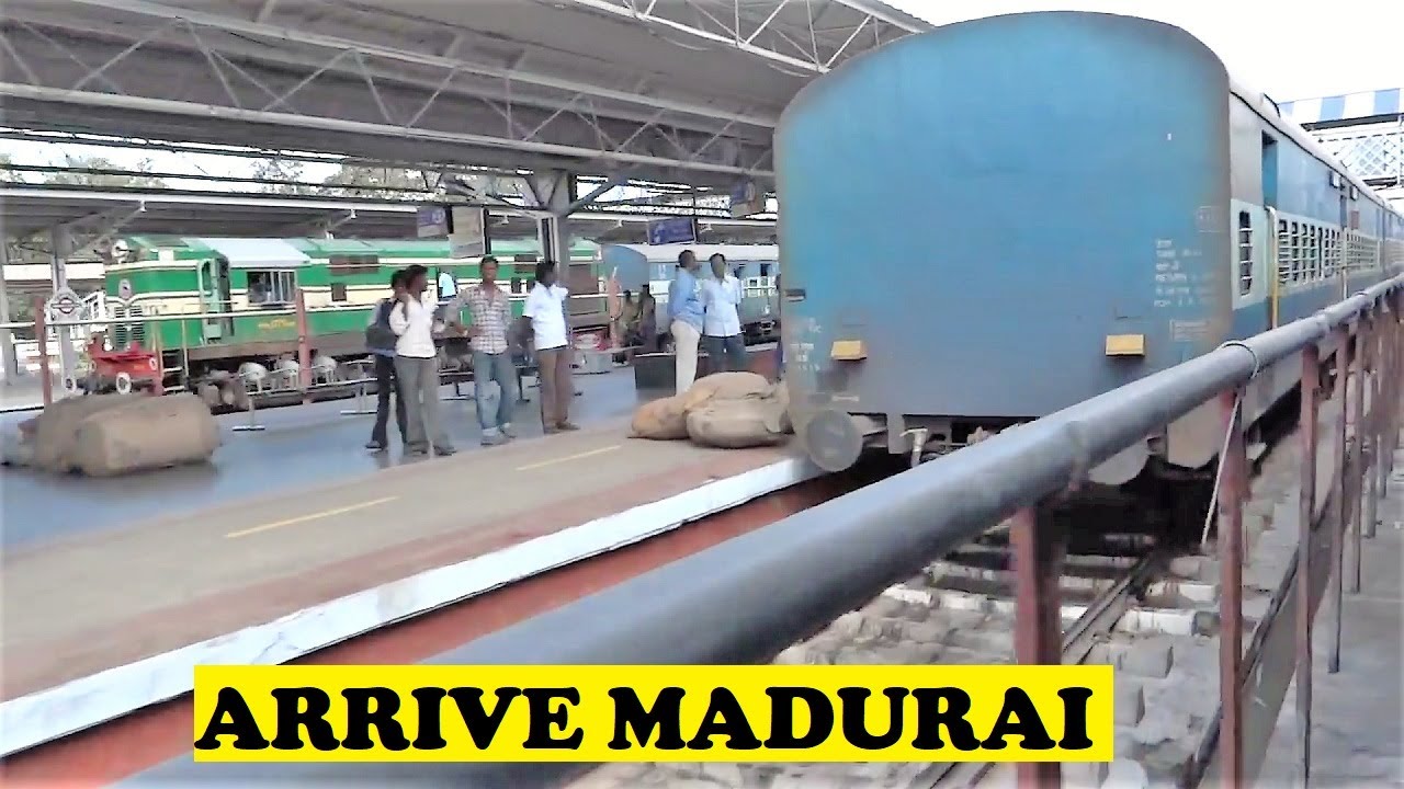 WDM2 ALCO Guruvayur Chennai Slow Down, Honk, Arrive Madurai Junction