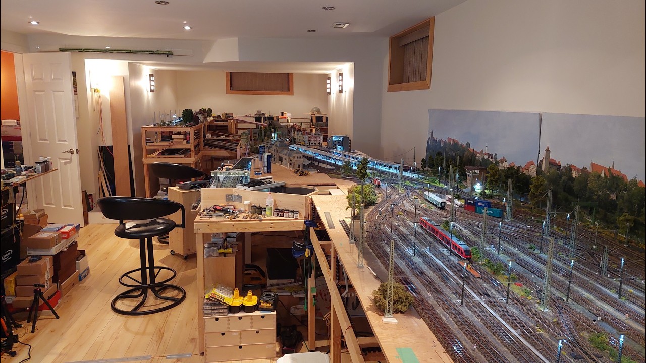 H0 riesige, moderne und private Märklin Modelleisenbahn in Kanada + XXL Fahrvideo von @Axel H