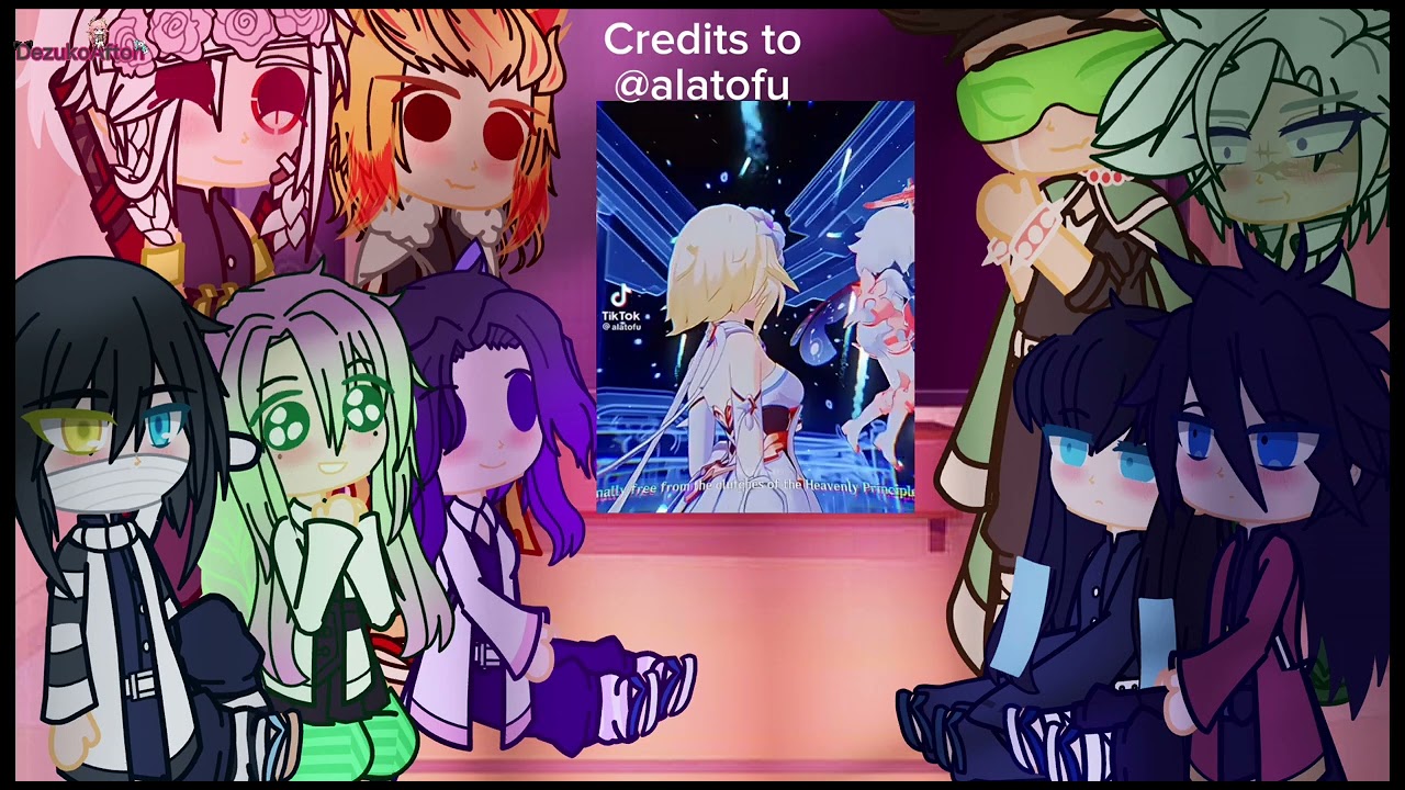 Hashira reacts to y/n as lumine/KYN x genshin/enjoy