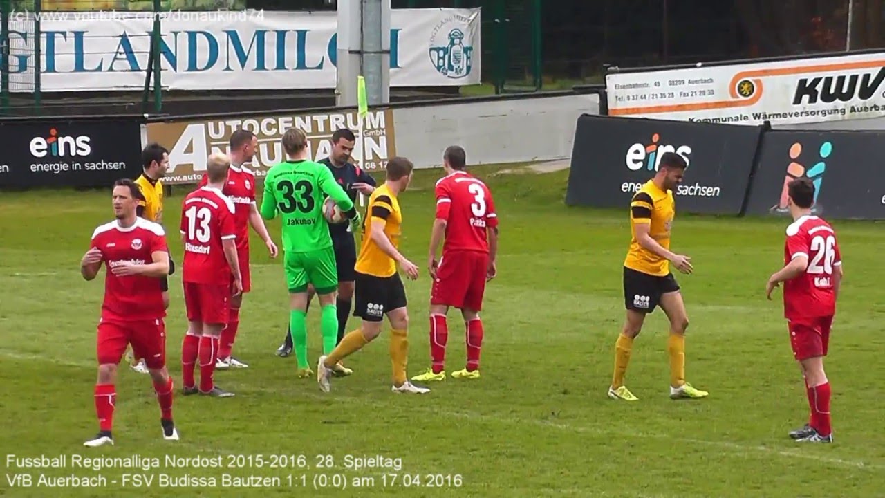 VfB Auerbach - FSV Budissa Bautzen 1:1 (0:0), Regionalliga Nordost 2015-2016 am 17.04.2016