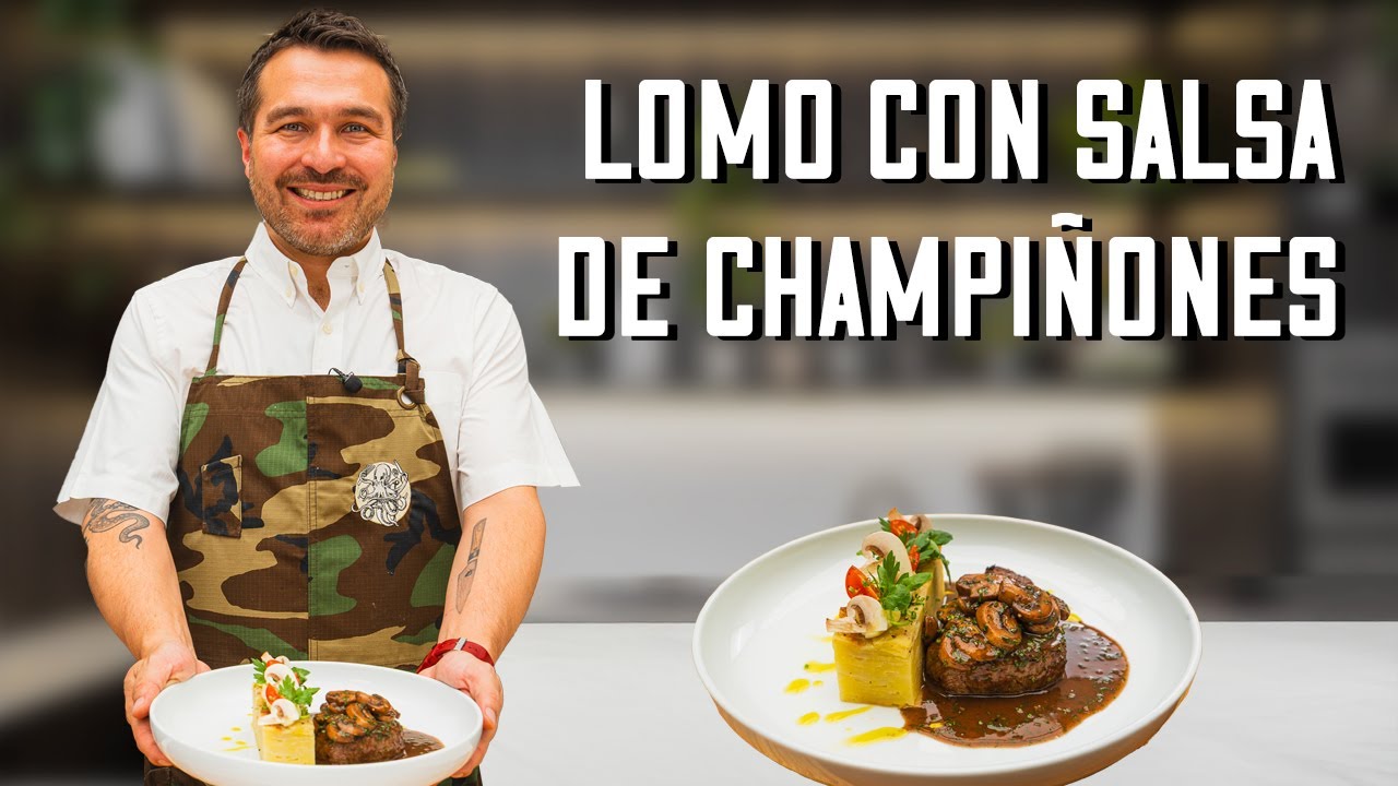 HOY TE ENSEÑO A PREPARAR EL MEJOR LOMO CON SALSA DE CHAMPIÑONES| ELEVA TU JUEGO CULINARIO