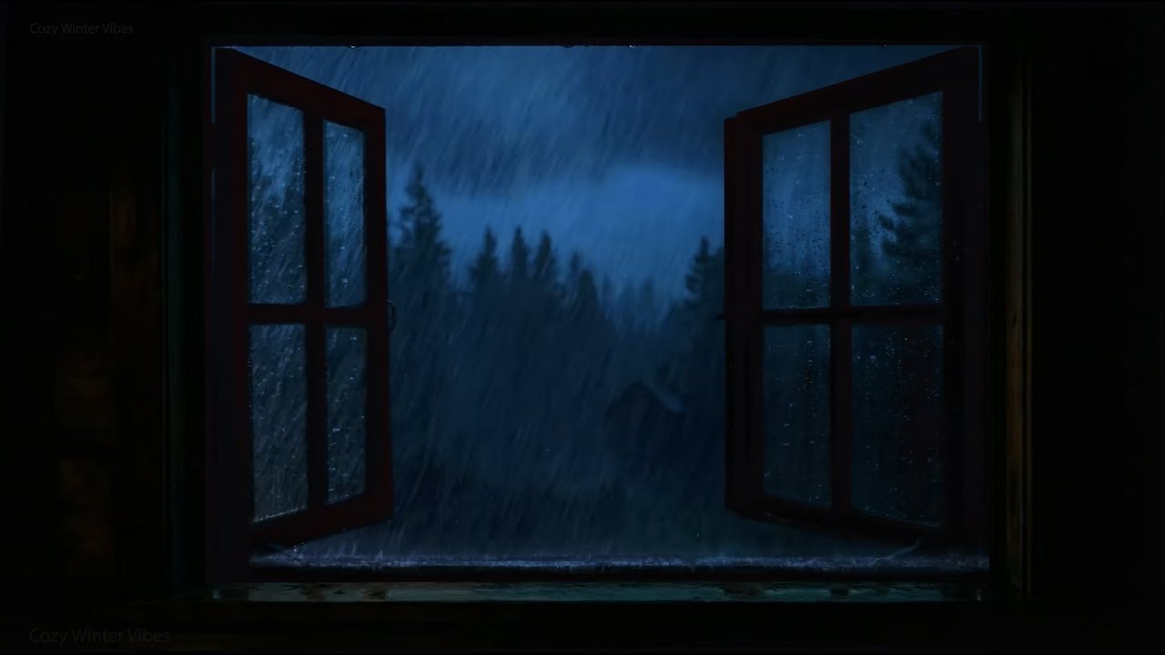 You’ll Fall Asleep Fast | Rain Through an Open Window at Night