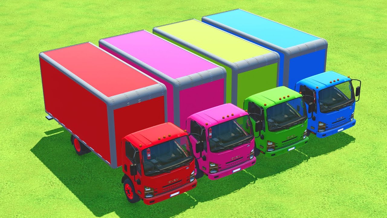 COLORED GARAGE! TRANSPORTATION OF WHEAT TO PIGS! COLOR MACHINES / COLORS - Farming Simulator 22