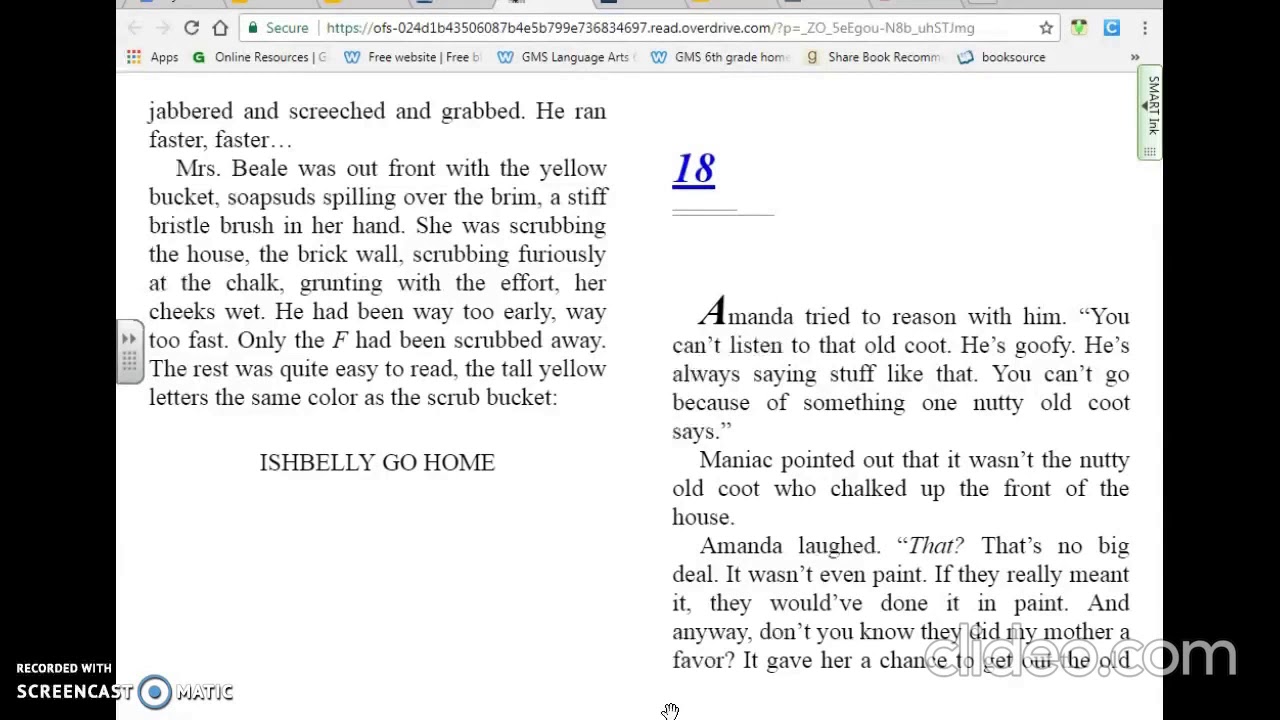 Maniac Magee Chapter 15-21