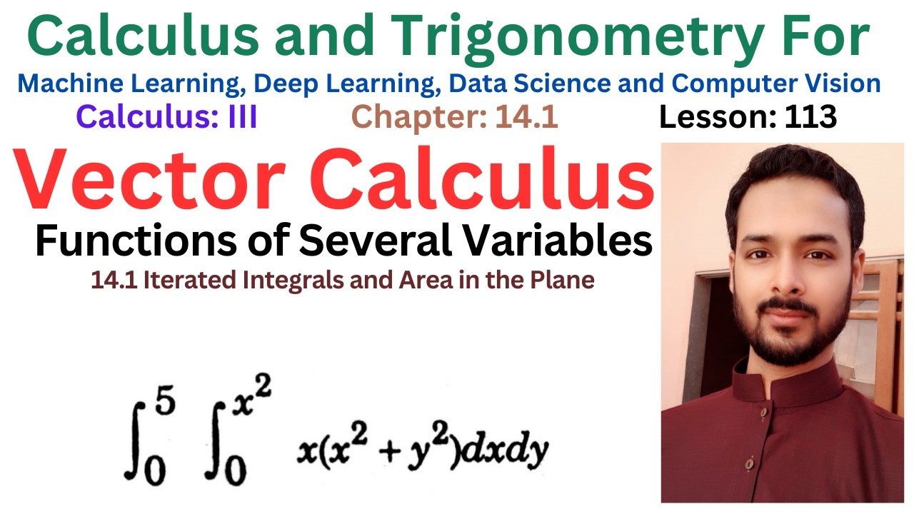 Lesson 114: Iterated Integrals & Area in the Plane | Calculus for Deep Learning