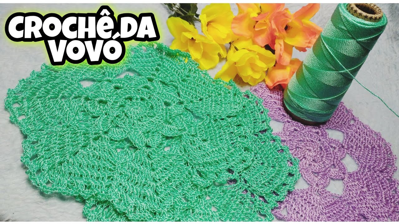 Crochê da Vovó _Toahinha de crochê #01 Passo a passo em crochê com linha de Polipropileno