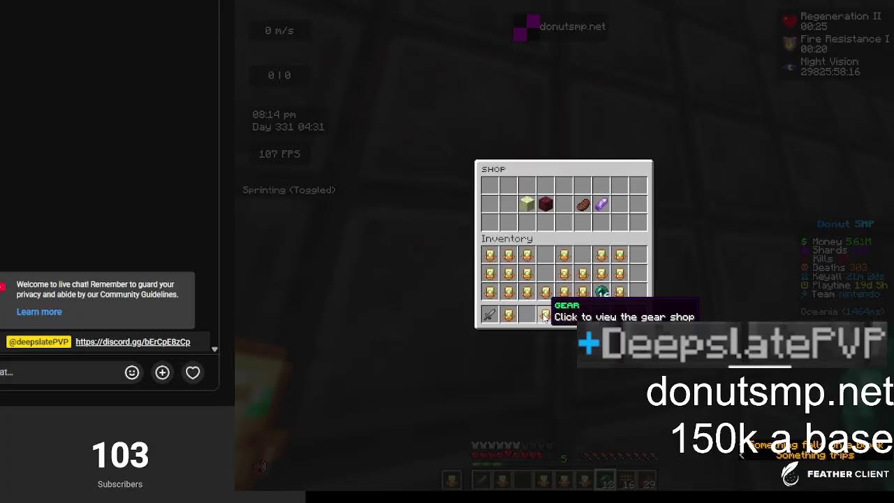 donut smp - 150k a base - auction
