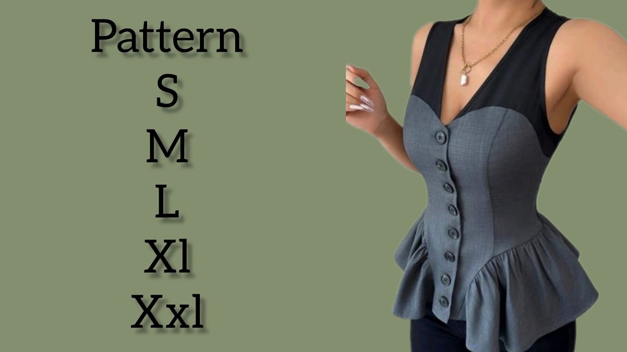“I Turned a Simple Idea into a Stunning Corset Dress Pattern | Sizes S–XXL 😱✨”