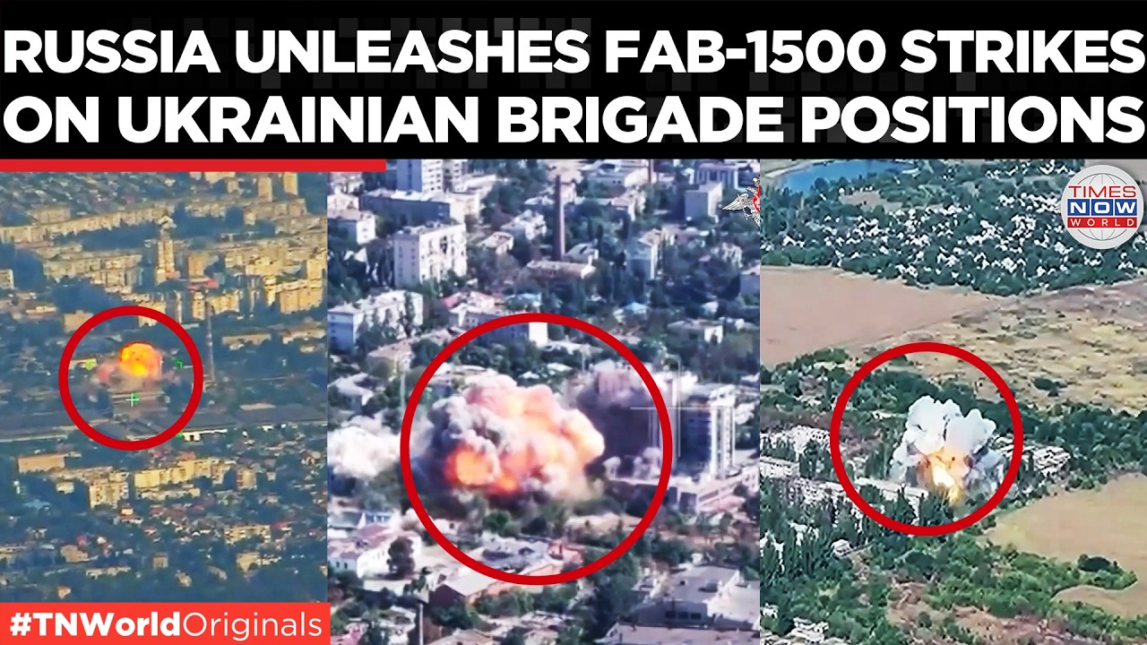 RUSSIA POUNDS UKRAINE: FAB-1500 Glide Bombs Obliterate Ukrainian Military Positions in Kherson!
