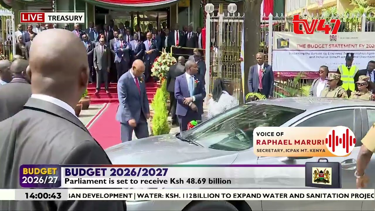 Sh4.8T Budget Day: CS Mbadi takes photos outside Treasury ahead of Parliament reading