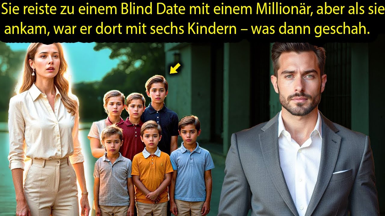 SIE KAM ZUM BLIND DATE MIT EINEM MILLIARDÄR – DOCH ALS SIE ANKAM, WARTETE ER DORT MIT SECHS KINDERN