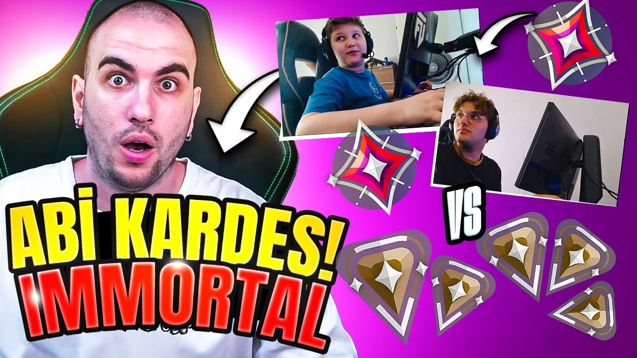 11 YAŞINDA immortal ABİ-KARDEŞ vs 5 BRONZ! | Valorant