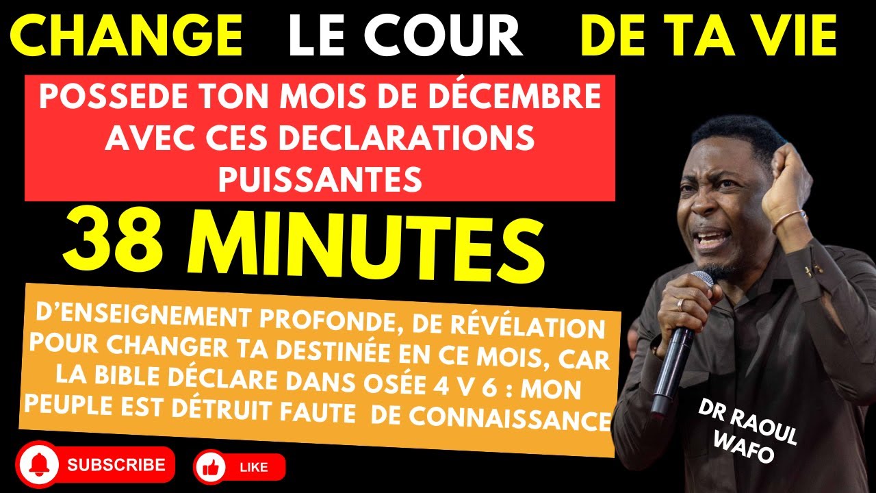 PRIERE de DESTINEE | PRIÈRE ET DÉCLARATION PROPHÉTIQUE SUR TA VIE EN CE MOIS DE DÉCEMBRE
