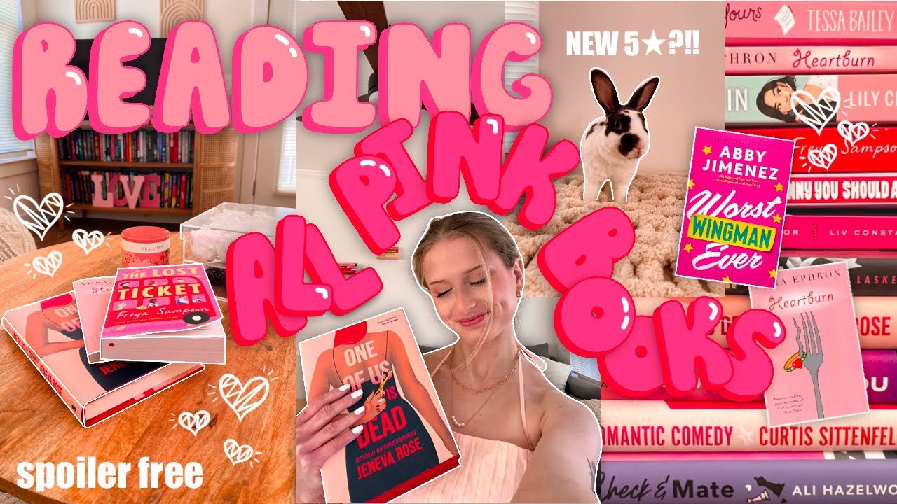 I Read All Pink Books FOR A WEEK 💗 🌸 💘 *spoiler-free reading vlog