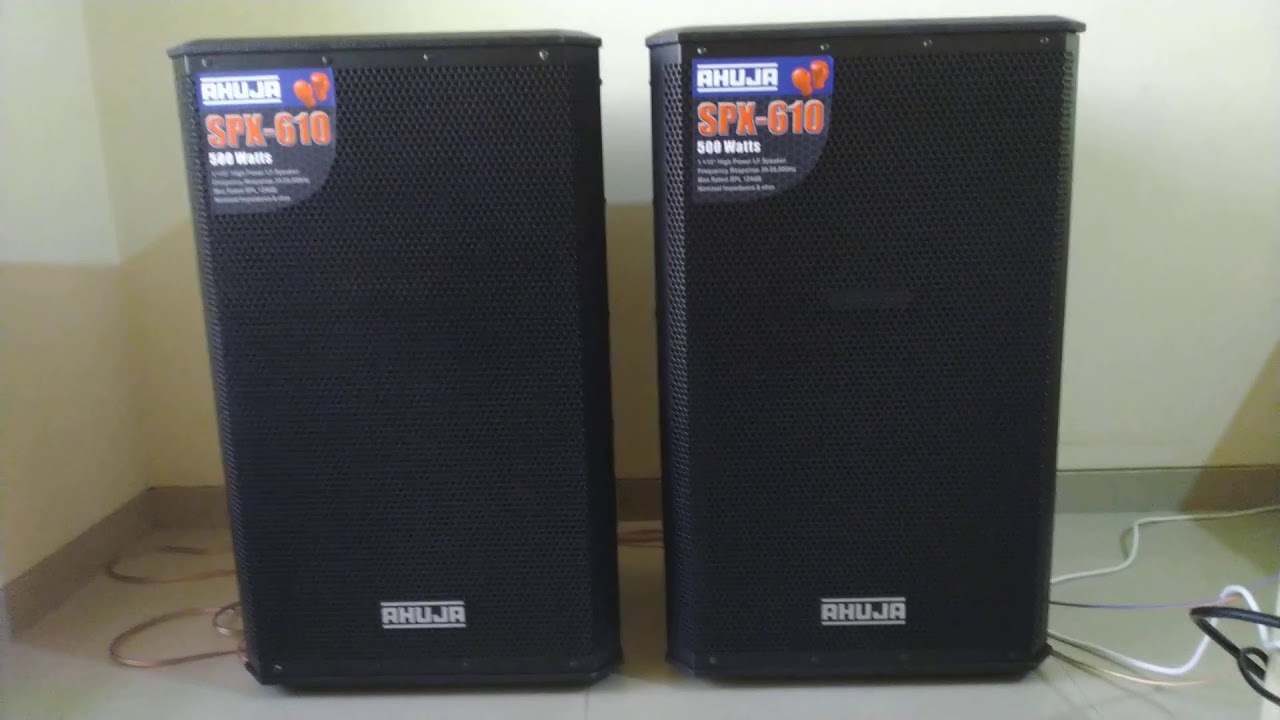 Ahuja SPX-610 500 watt speaker. With DJA-1600