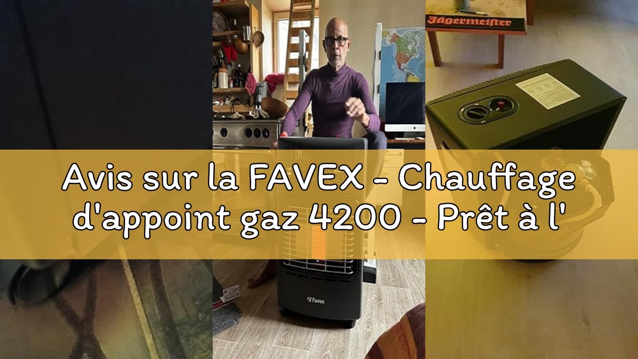 Avis sur la FAVEX - Chauffage d'appoint gaz 4200 - Pr&ecirc;t &agrave; l'emploi livr&eacute; avec Tuyau et d&eacute;tendeur-Int