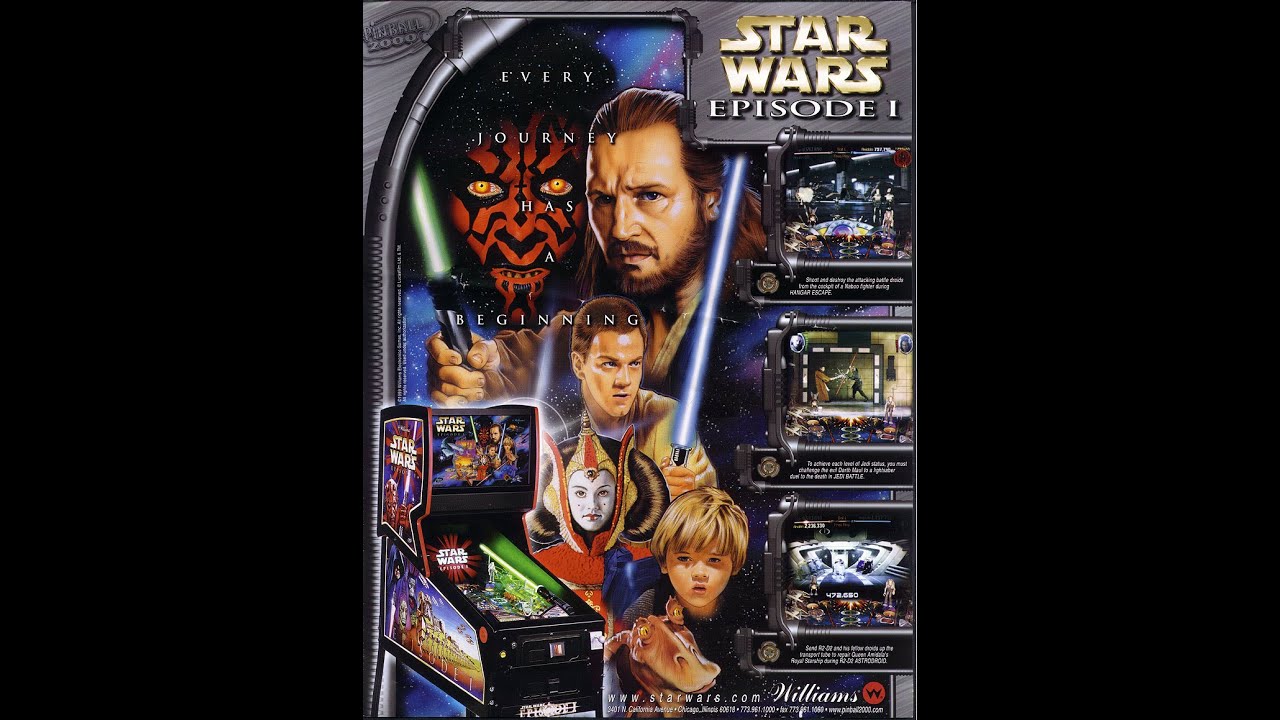 RESTAURATION / RENOVATION D'UN FLIPPER PINBALL 2000 STAR WARS EPISODE 1 WWW.FLIPPERS-FORUM.NET