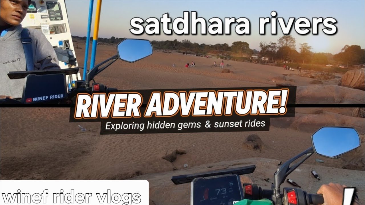 SatDhara rivers in a picnic spot area#motovlog #travel #jharkhand group biker's rider's #viral ☠️💀💀