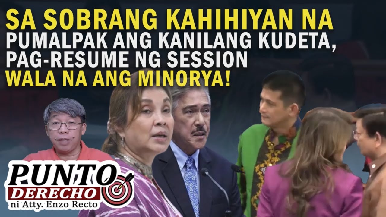 SA SOBRANG KAHIHIYAN NA PUMALPAK ANG KANILANG KUDETA, PAG-RESUME NG SESSION WALA NA ANG MINORYA!