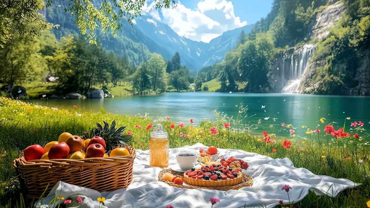 Lakeside Piano Escape 🌿 Soft Relaxing Music for Calm Thoughts, Focus & Productivity