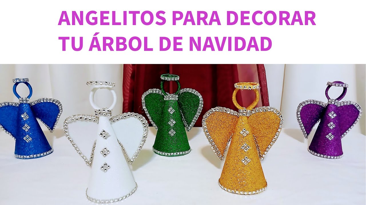 ANGELITOS PARA DECORAR TU ARBOL DE NAVIDAD 🧚‍♂️🎄❄️🎅