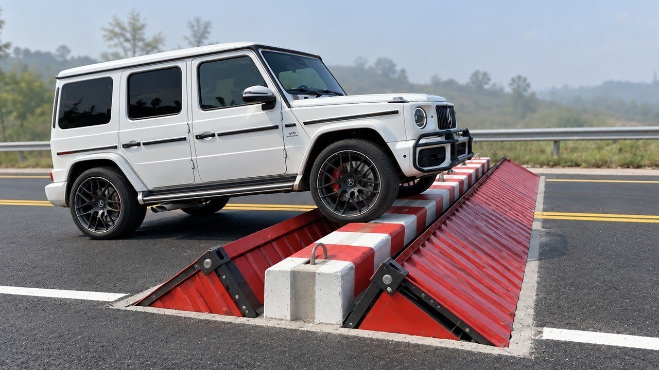 Cars vs Destructive Speed Bump Challenge #8 in BeamNG Drive!