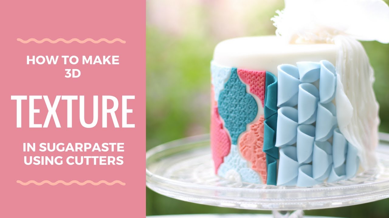 Ideas for creating textures using sugarcraft cutters
